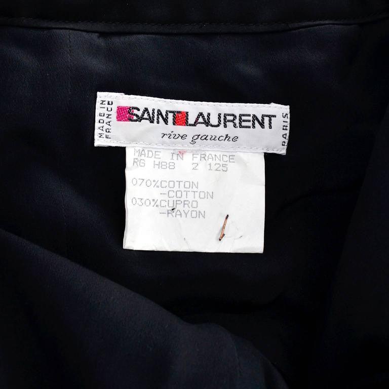 YSL Yves Saint Laurent 1988 Green Satin Bubble Dress w Black Velvet Bodice For Sale 6