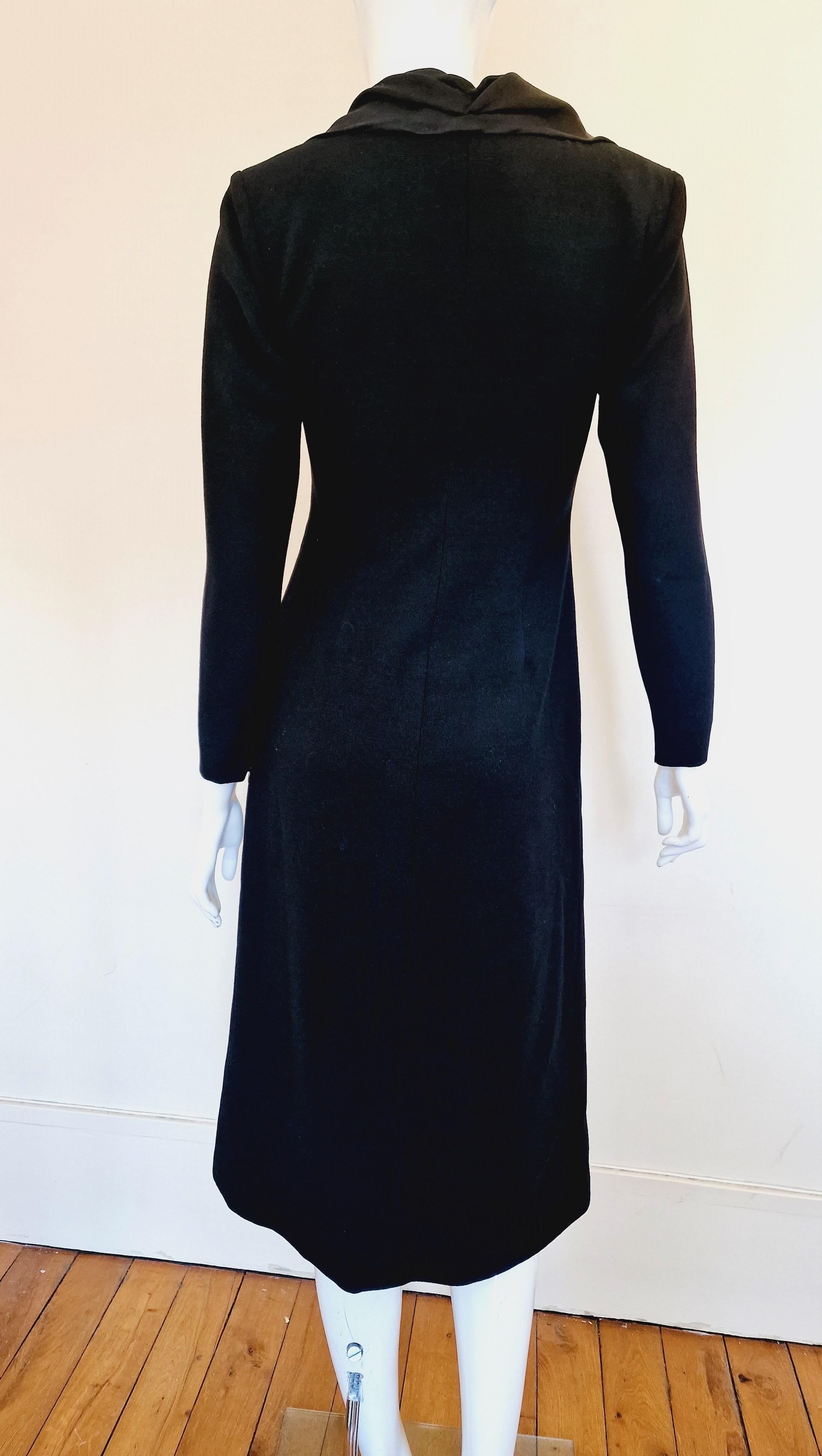 YSL Yves Saint Laurent Bustier Rive Gauche Runway Couture Coat Maxi Dress For Sale 6