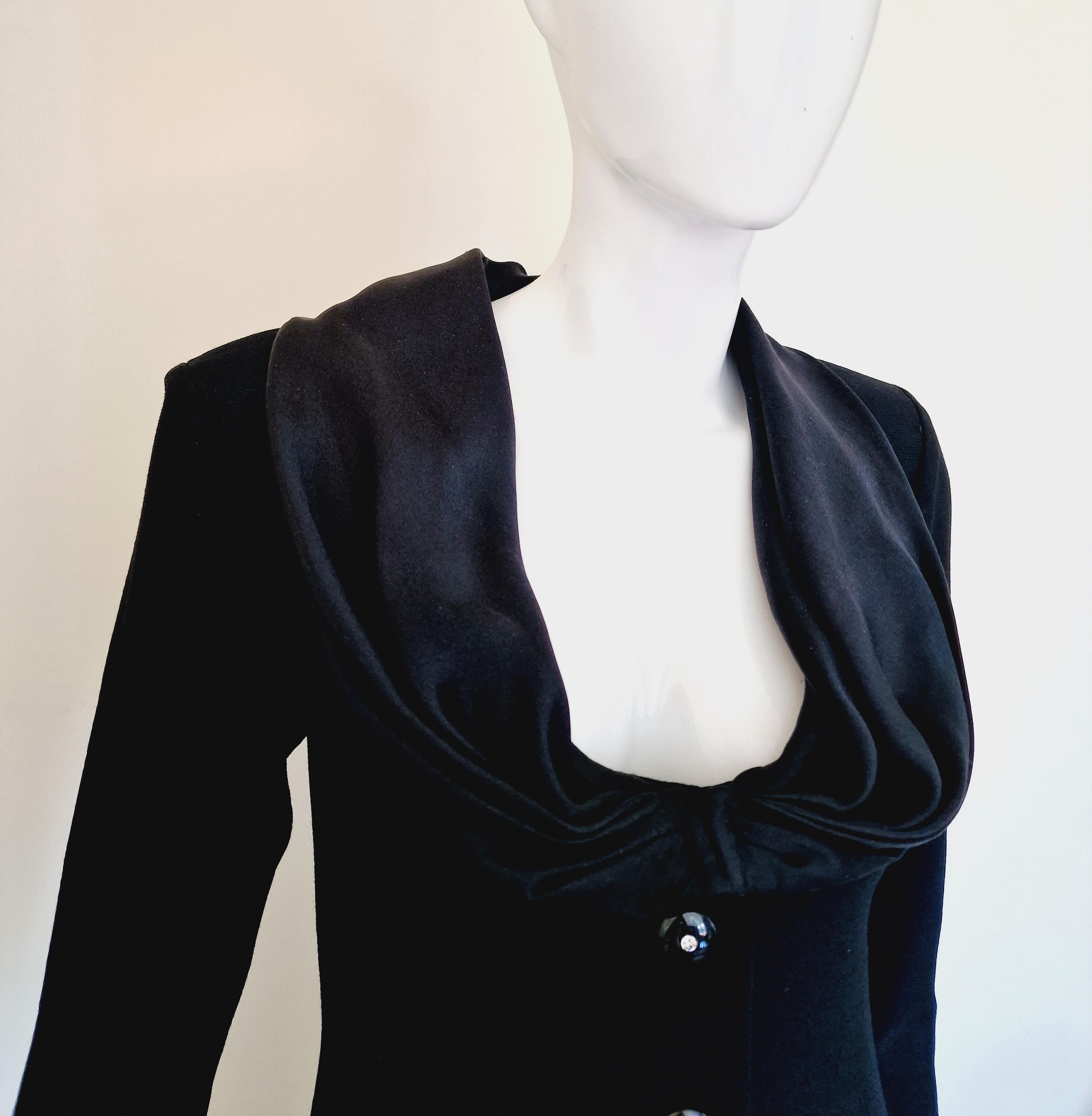 YSL Yves Saint Laurent Bustier Rive Gauche Runway Couture Coat Maxi Dress For Sale 2