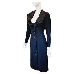 YSL Yves Saint Laurent Bustier Rive Gauche Runway Couture Coat Maxi Dress
