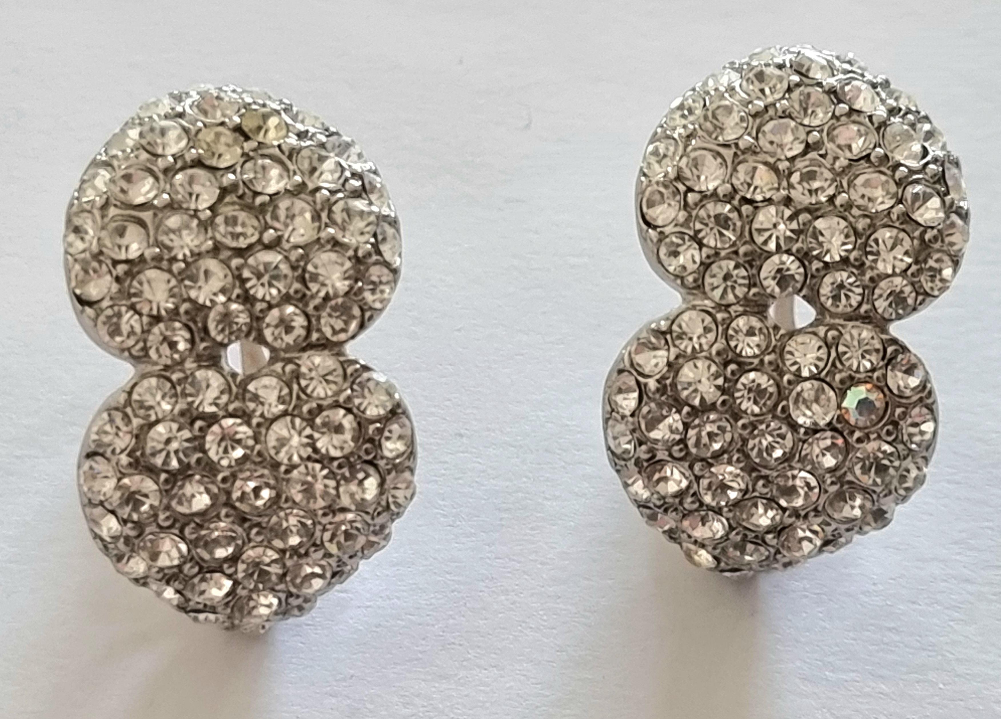 YSL Yves SAINT LAURENT, Clip-on Earrings, Vintage 80s For Sale 3