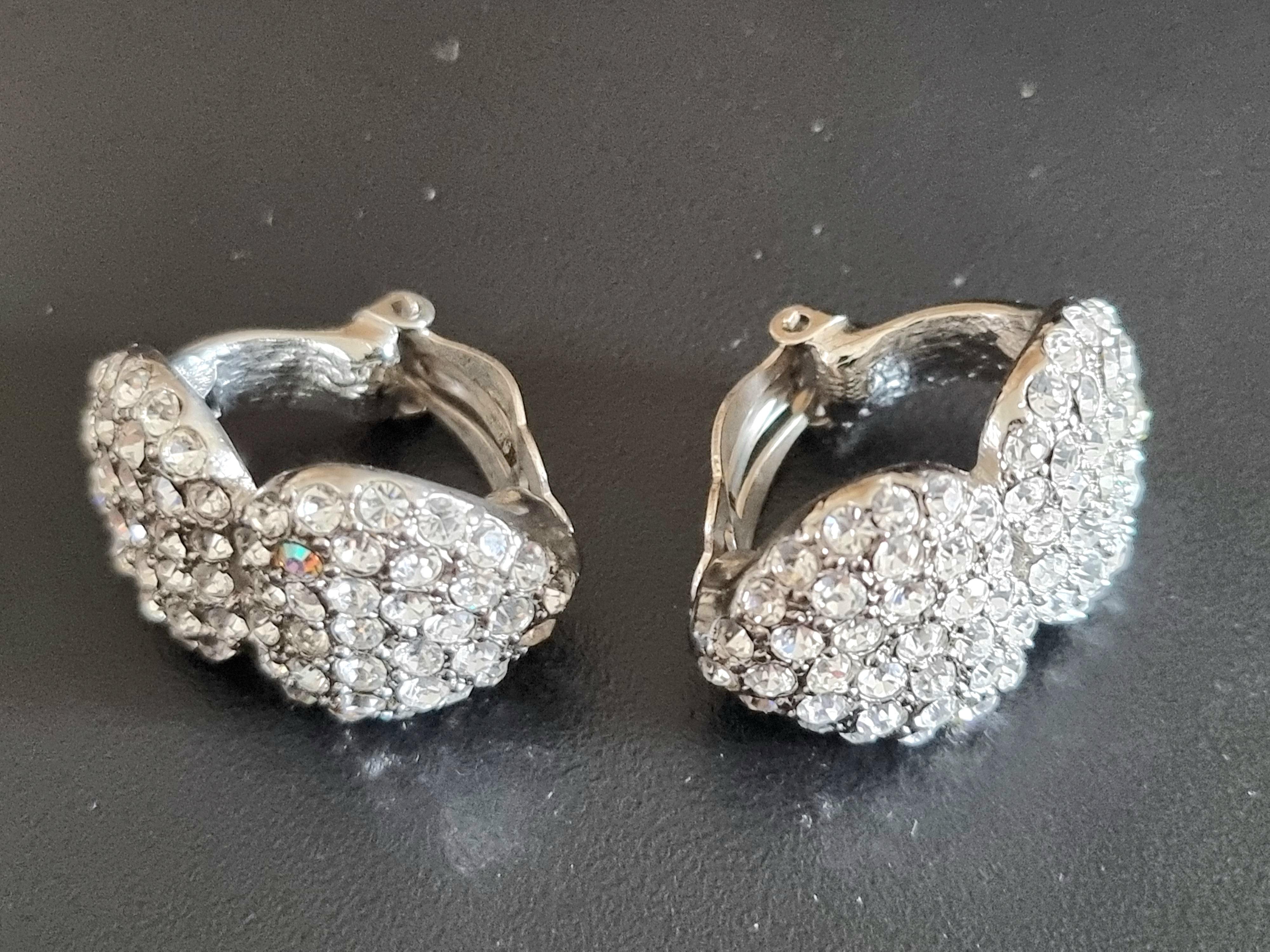 Boucles d'oreilles à clip YSL Yves SAINT LAURENT, vintage, années 80 en vente 8