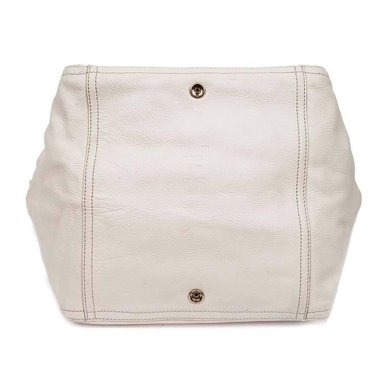Downtown Superb Yves Saint Laurent bag in raffia White Beige Leather Straw  ref.510888 - Joli Closet