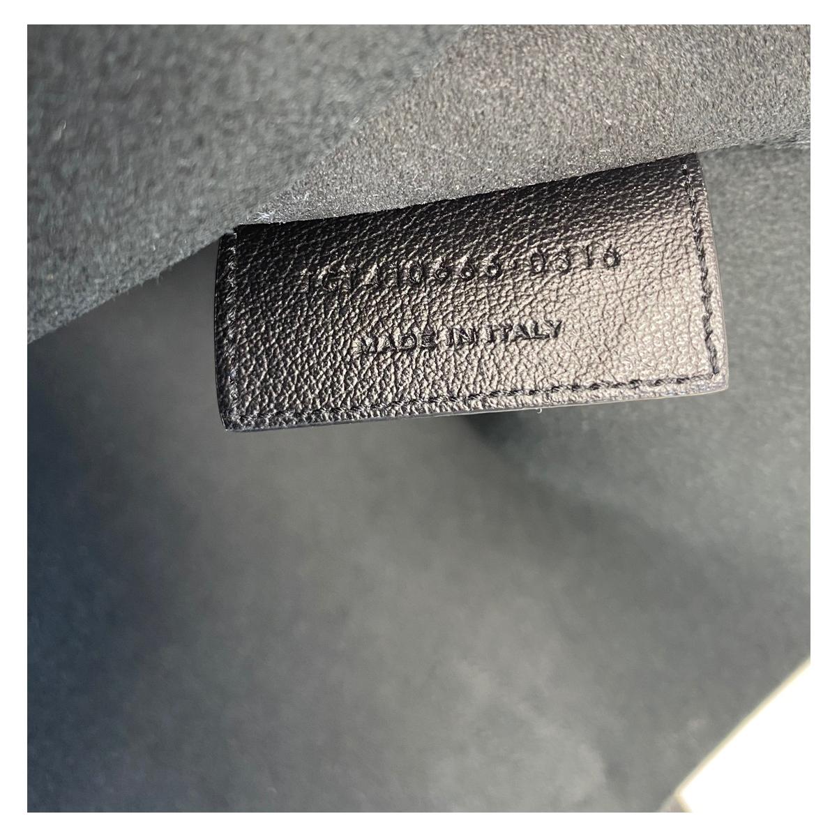 YSL Yves Saint Laurent Fringe Black Leather Tote Handbag For Sale 1