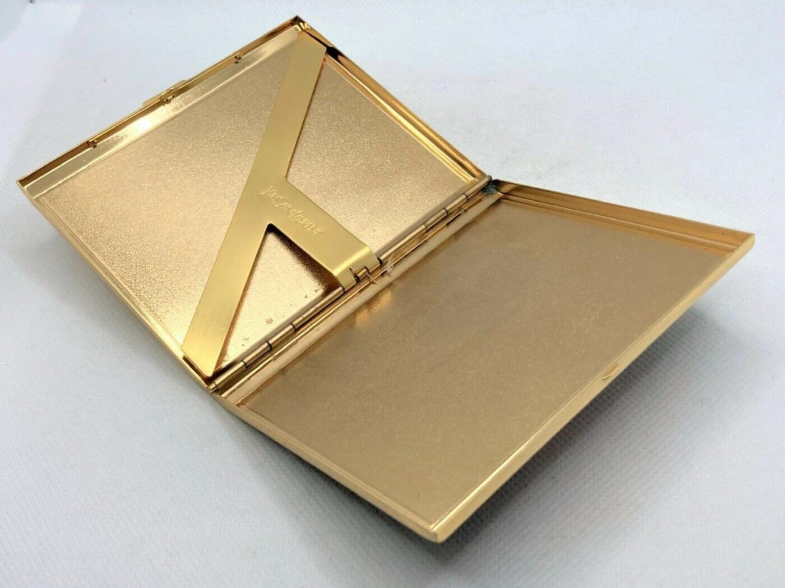 Art Deco “YSL” Yves Saint Laurent Gold Plated Retro Cigarette Case