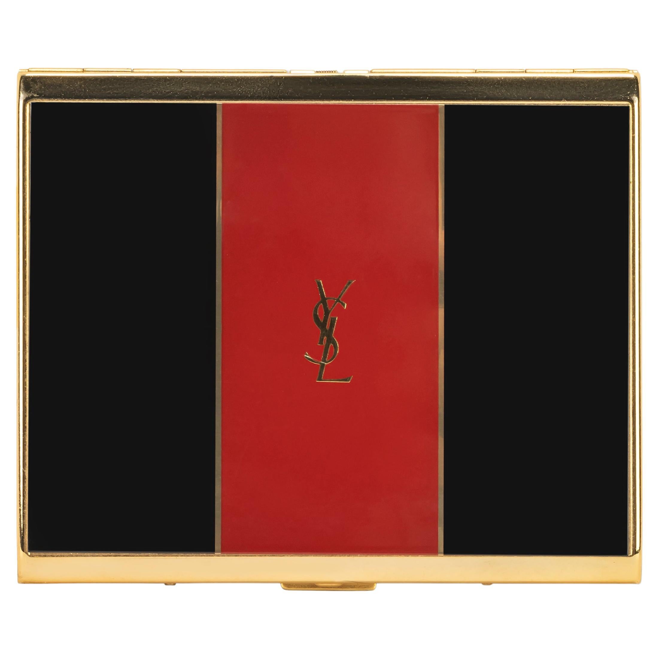 “YSL” Yves Saint Laurent Gold Plated Retro Cigarette Case