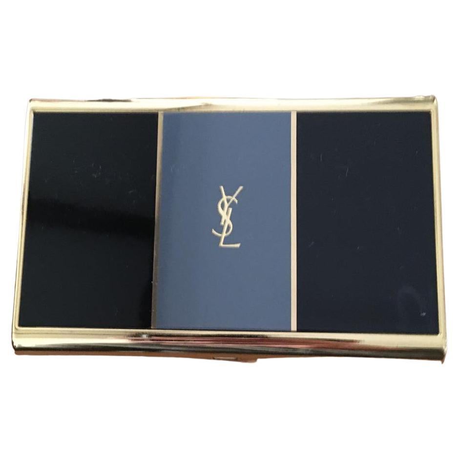 "YSL" Yves Saint Laurent Vergoldetes Retro-Zigarettenetui