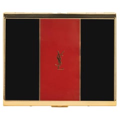 “YSL” Yves Saint Laurent Large Gold Plated Vintage Cigarette Case
