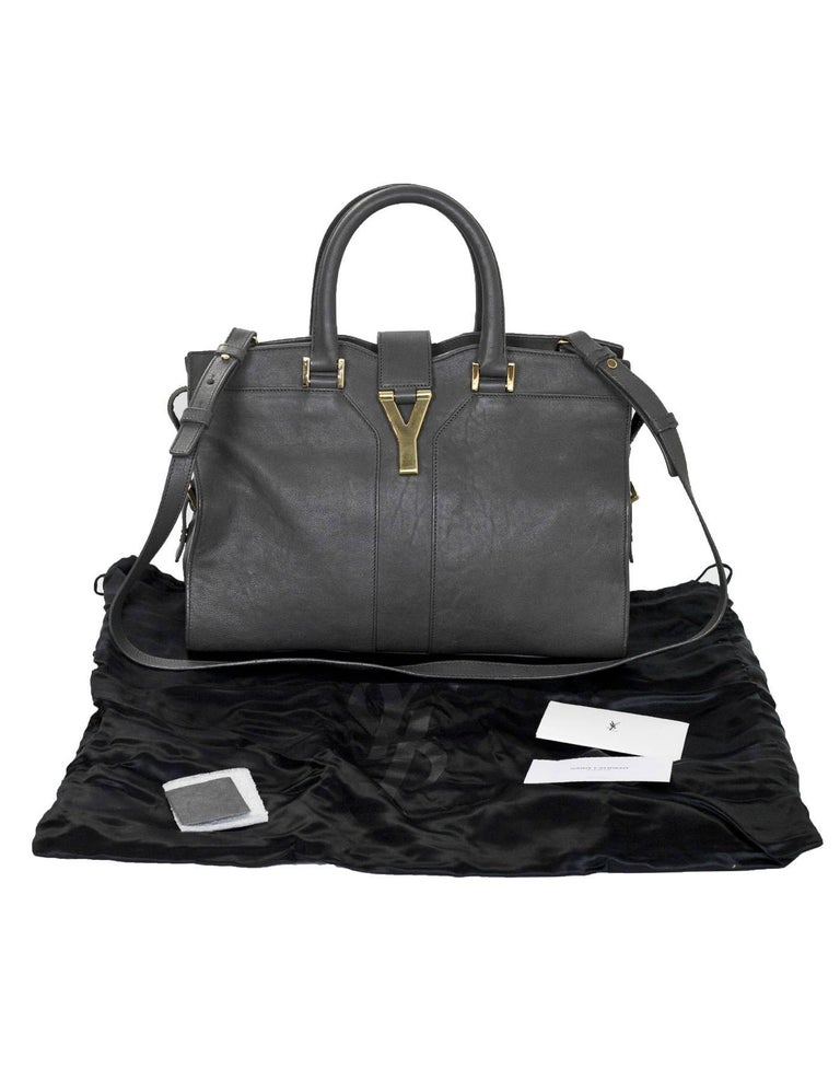 ysl purse gray