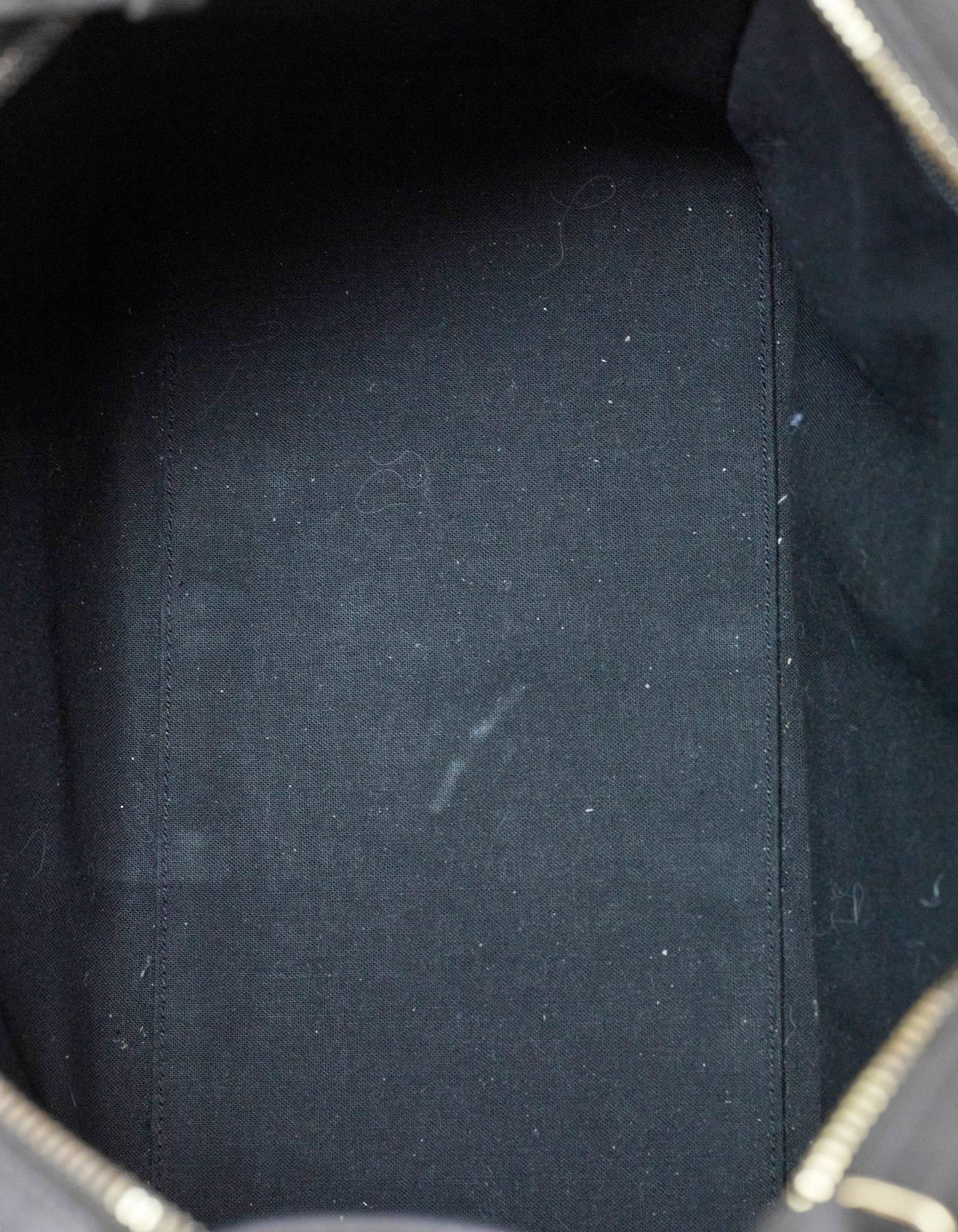YSL Yves Saint Laurent Grey Leather Small Cabas ChYc Satchel Bag 2