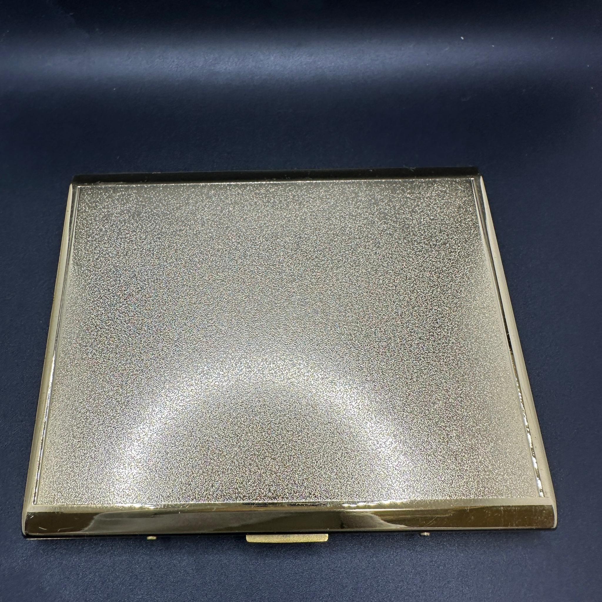 “YSL” Yves Saint Laurent Large Gold Plated Retro Cigarette Case 5