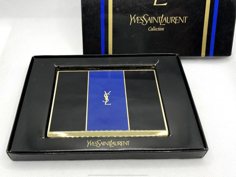 “YSL” Yves Saint Laurent Retro Cigarette Case, circa 1980s For Sale at 1stDibs