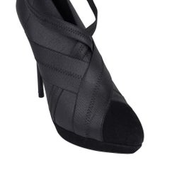 YSL Yves Saint Laurent - Chaussures à talons compensés en bandage et daim à talons aiguilles 39 / 9