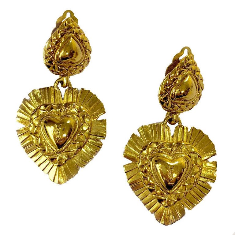 Vintage ysl clip earrings Clearance
