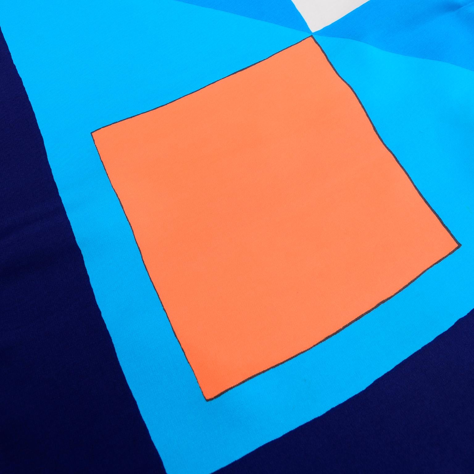blue and orange scarf