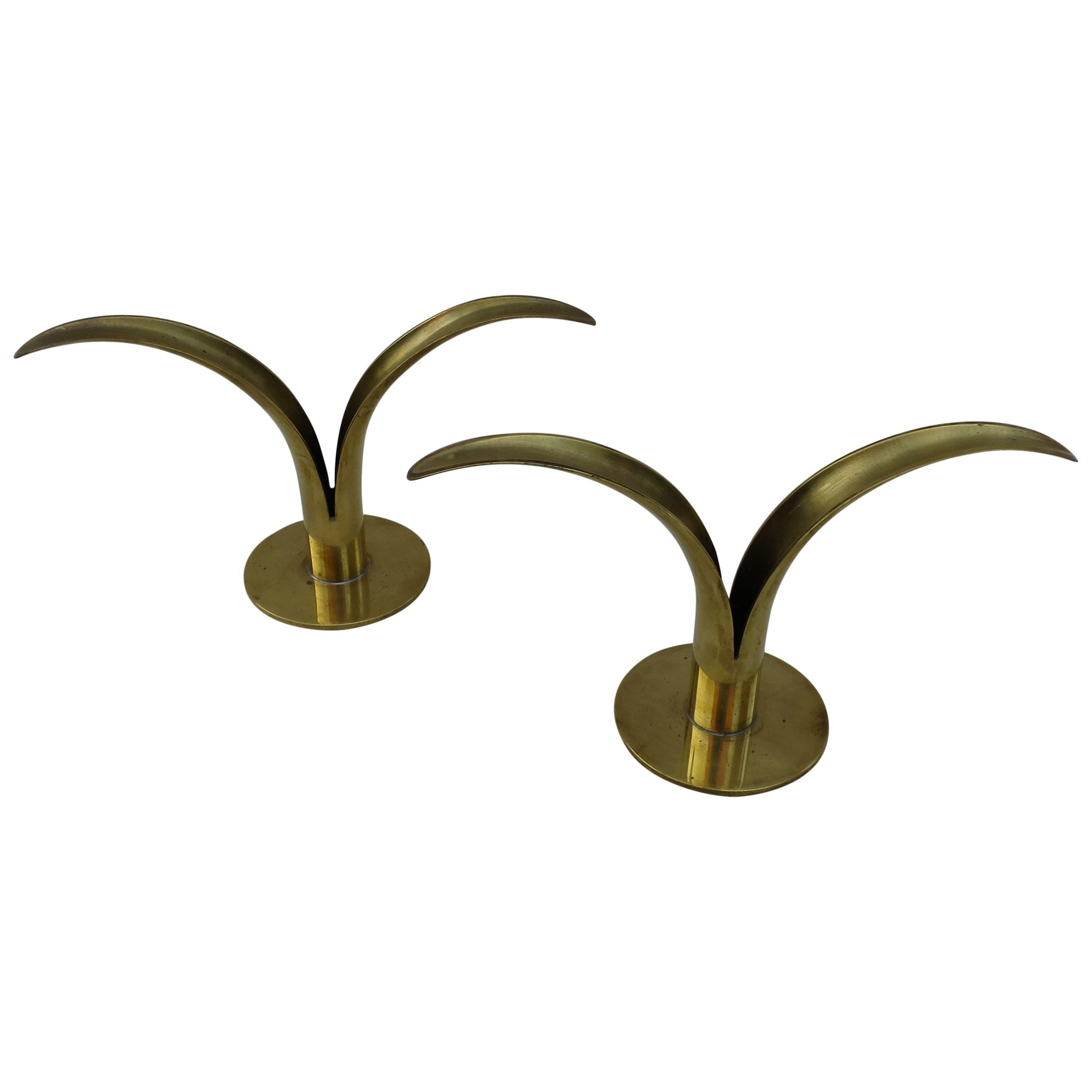Ystad Brass Candlestick Holders For Sale