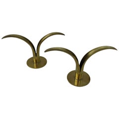 Ystad Brass Candlestick Holders