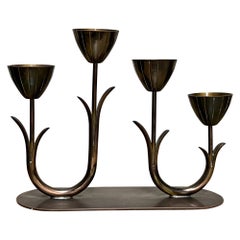 Ystad Metall Brass Candelabrum