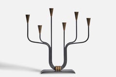 Ystad-Metall, Candelabra, Brass, Metal, Sweden, 1940s