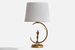 Ystad-Metall, Table Lamp, Brass, Sweden, 1940s