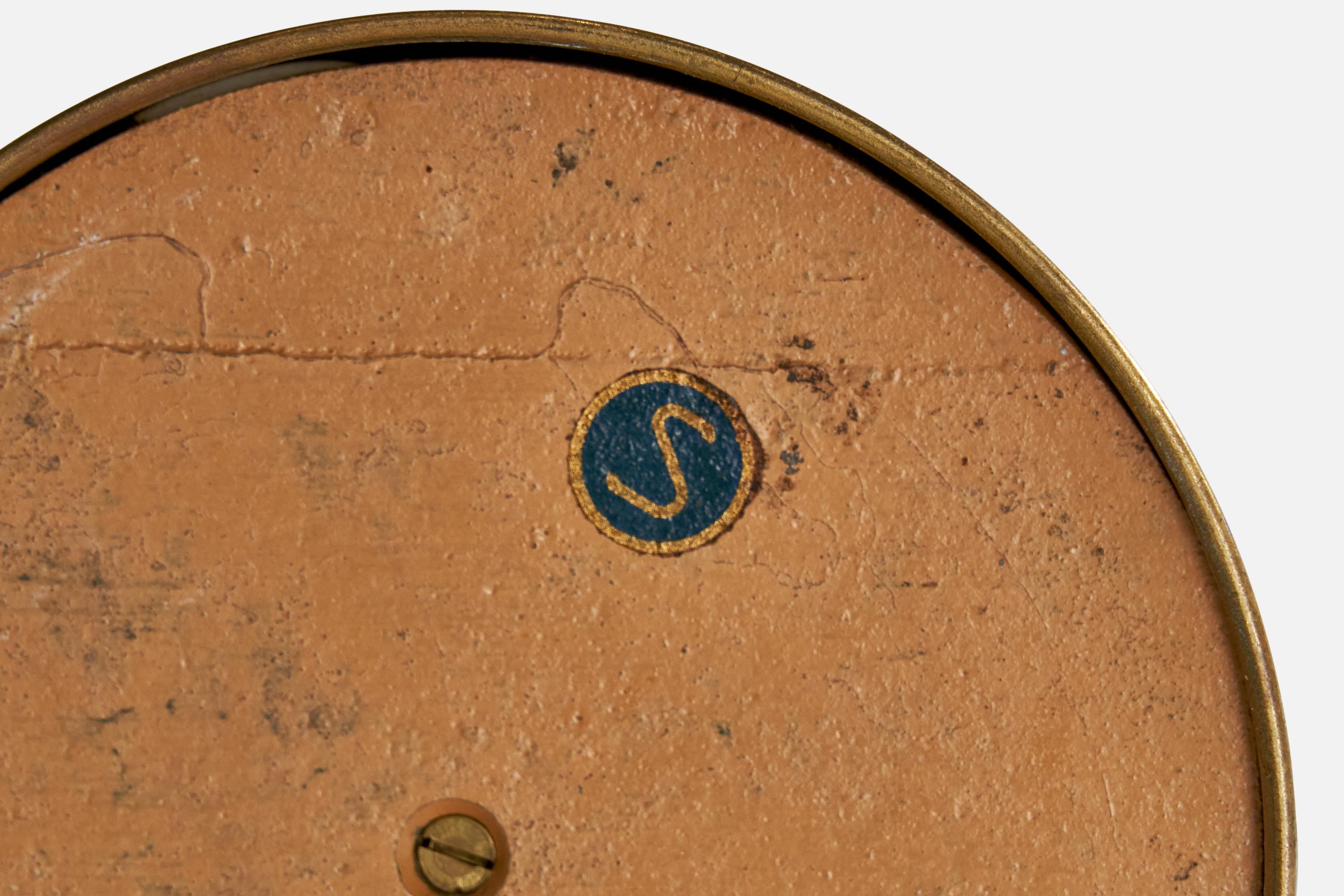 Ystad-Metall, lampe de bureau, laiton, Suède, années 1950 en vente 3