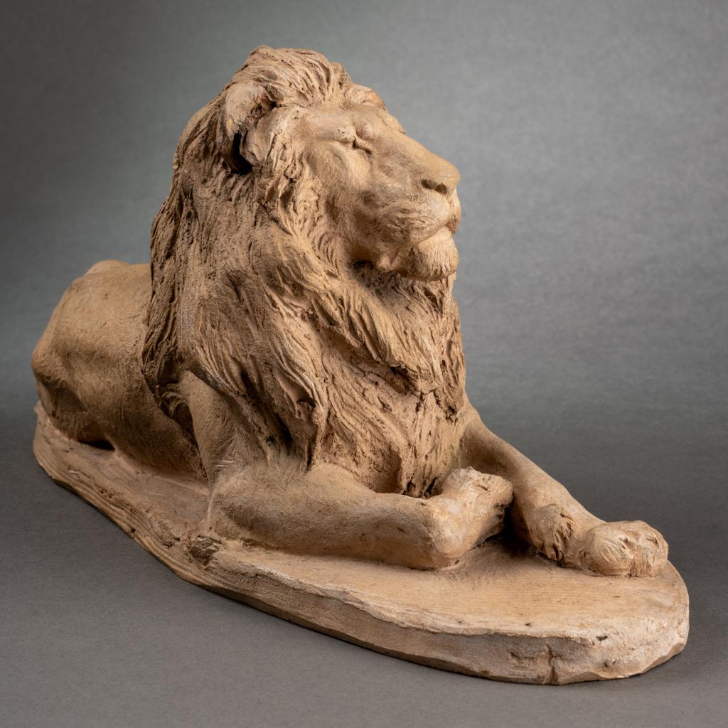 Ytiga Numata: „Lion“, original Terrakota, 1906 (Sonstiges) im Angebot