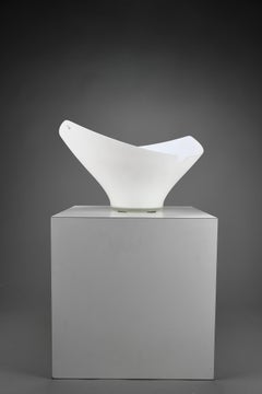 "Yu-Shuang" Cristal White Center Piece by Kazuhiko Tomita For Arcade Murano 1993