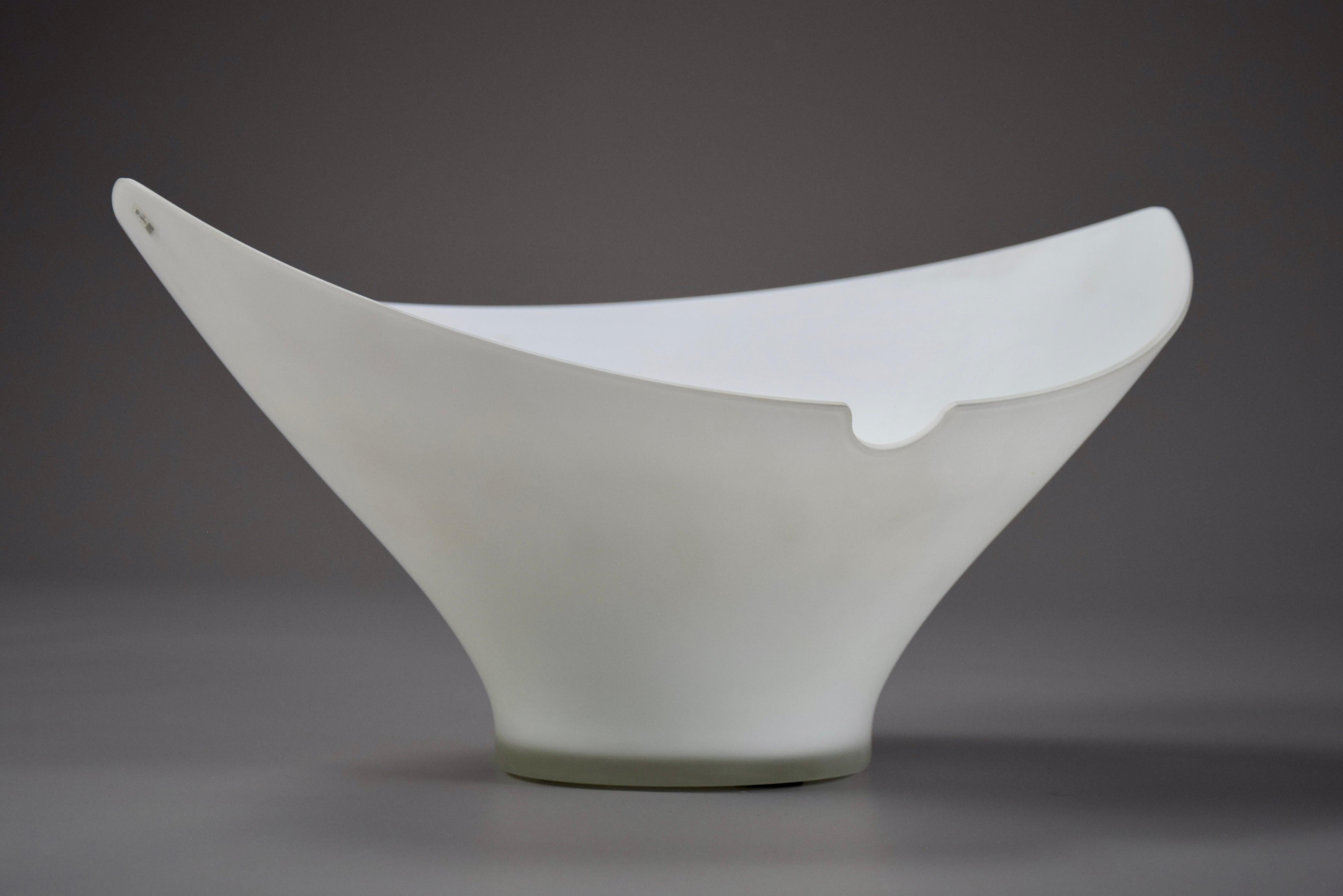 Centre de table « Yu-Shuang » en cristal blanc par Kazuhiko Tomita pour Arcade Murano 1993 en vente 1