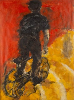 Yu Wang Sporty Original Öl auf Leinwand „Läufer“