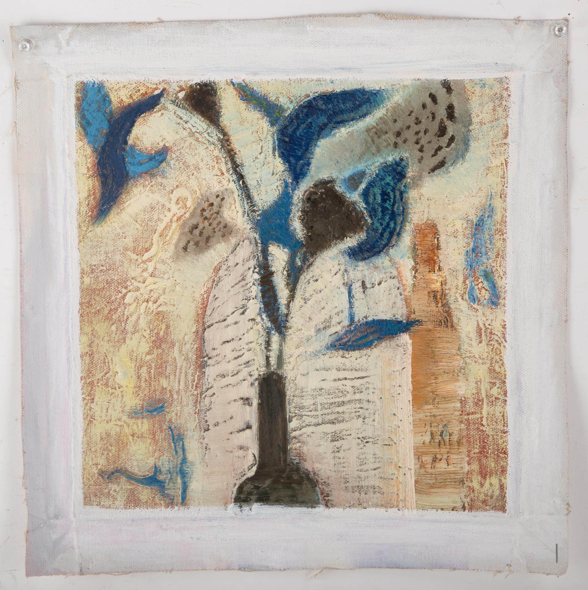 Yu Zhang Abstraktes Original Ölgemälde auf Leinwand „Creation“ im Angebot 1