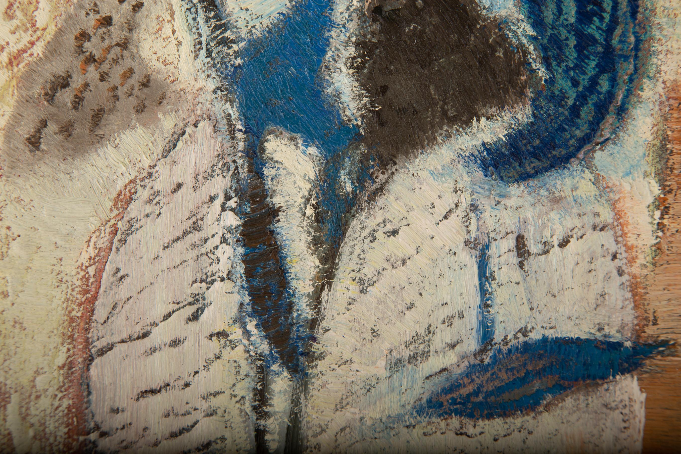 Yu Zhang Abstraktes Original Ölgemälde auf Leinwand „Creation“ im Angebot 4