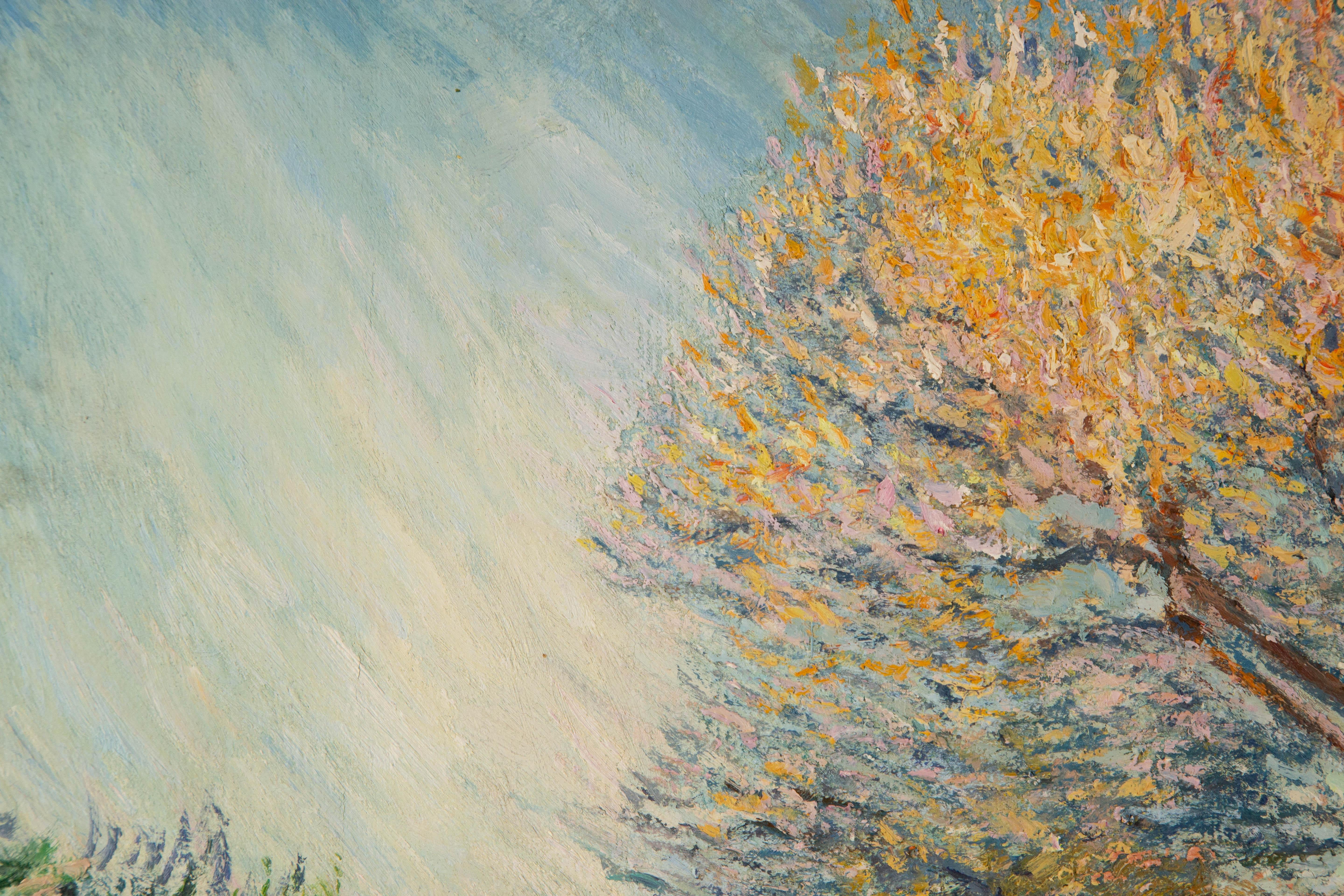 Yuan Chen Landschaft, Original, Ölgemälde auf Leinwand, „Licht und Schatten“ im Angebot 1