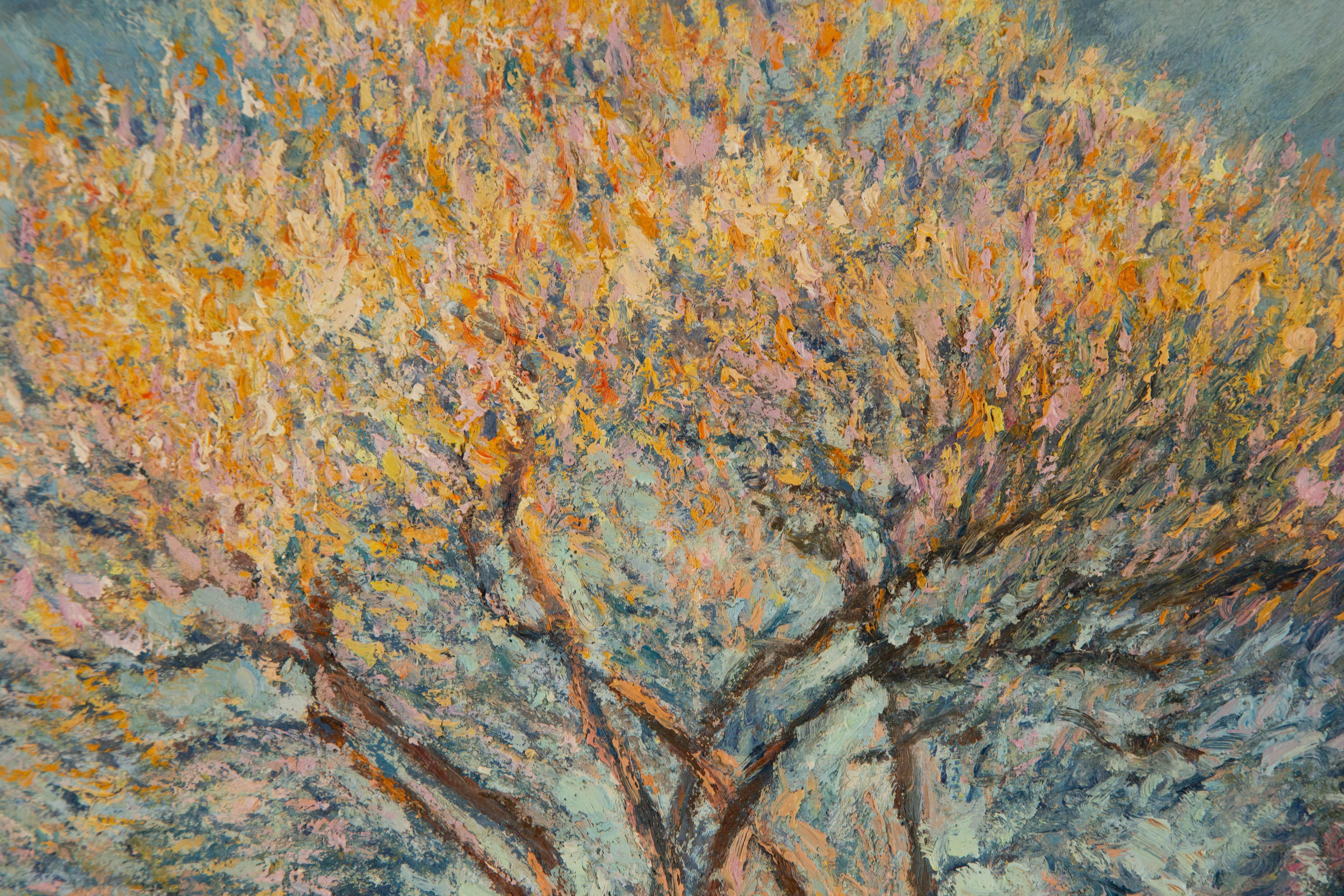 Yuan Chen Landschaft, Original, Ölgemälde auf Leinwand, „Licht und Schatten“ im Angebot 3