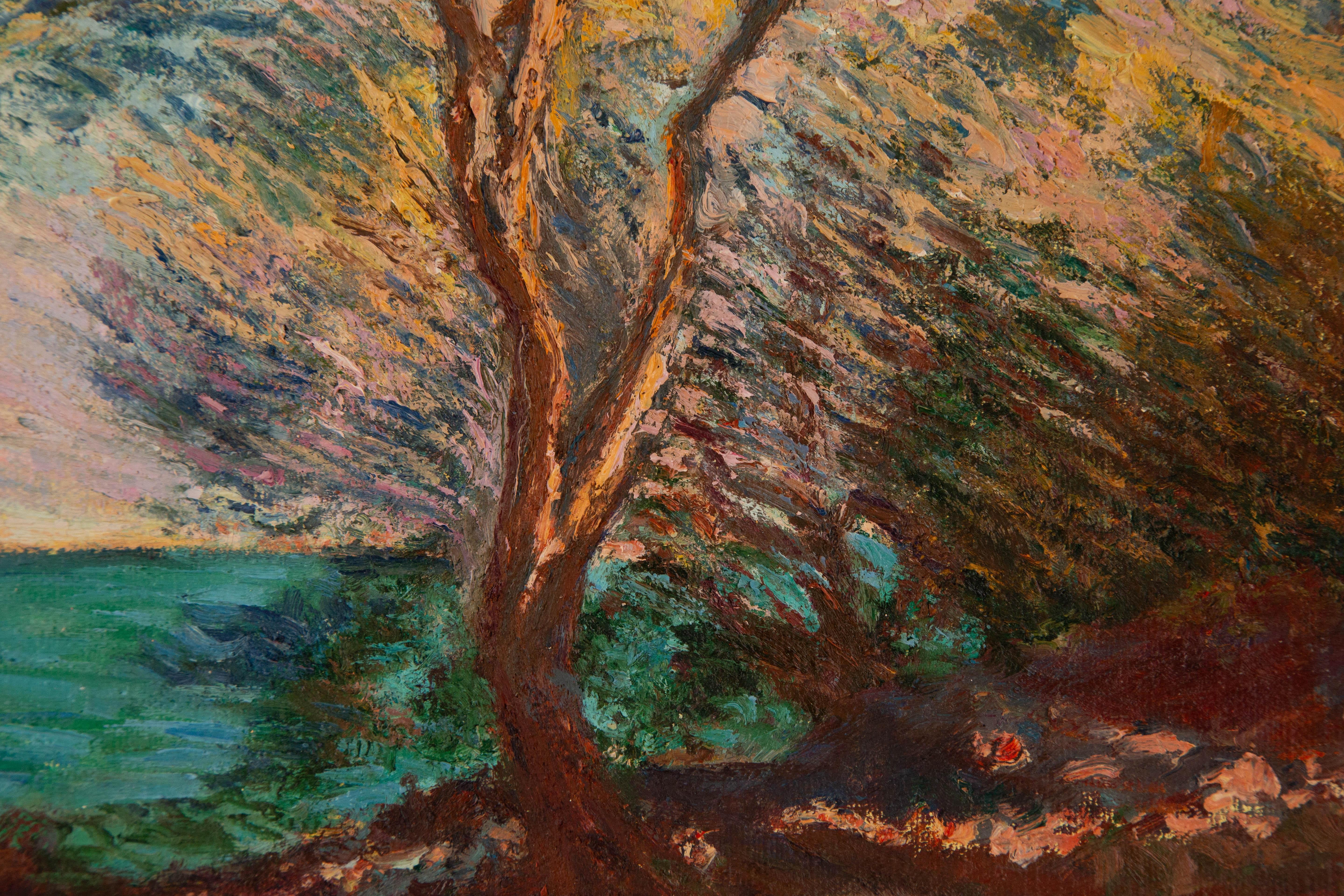 Yuan Chen Landschaft, Original, Ölgemälde auf Leinwand, „Licht und Schatten“ im Angebot 4