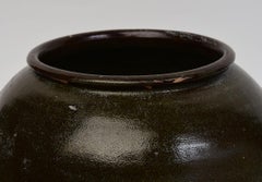 Yuan Dynasty, Antique Chinese Brown Glazed Pottery Jar