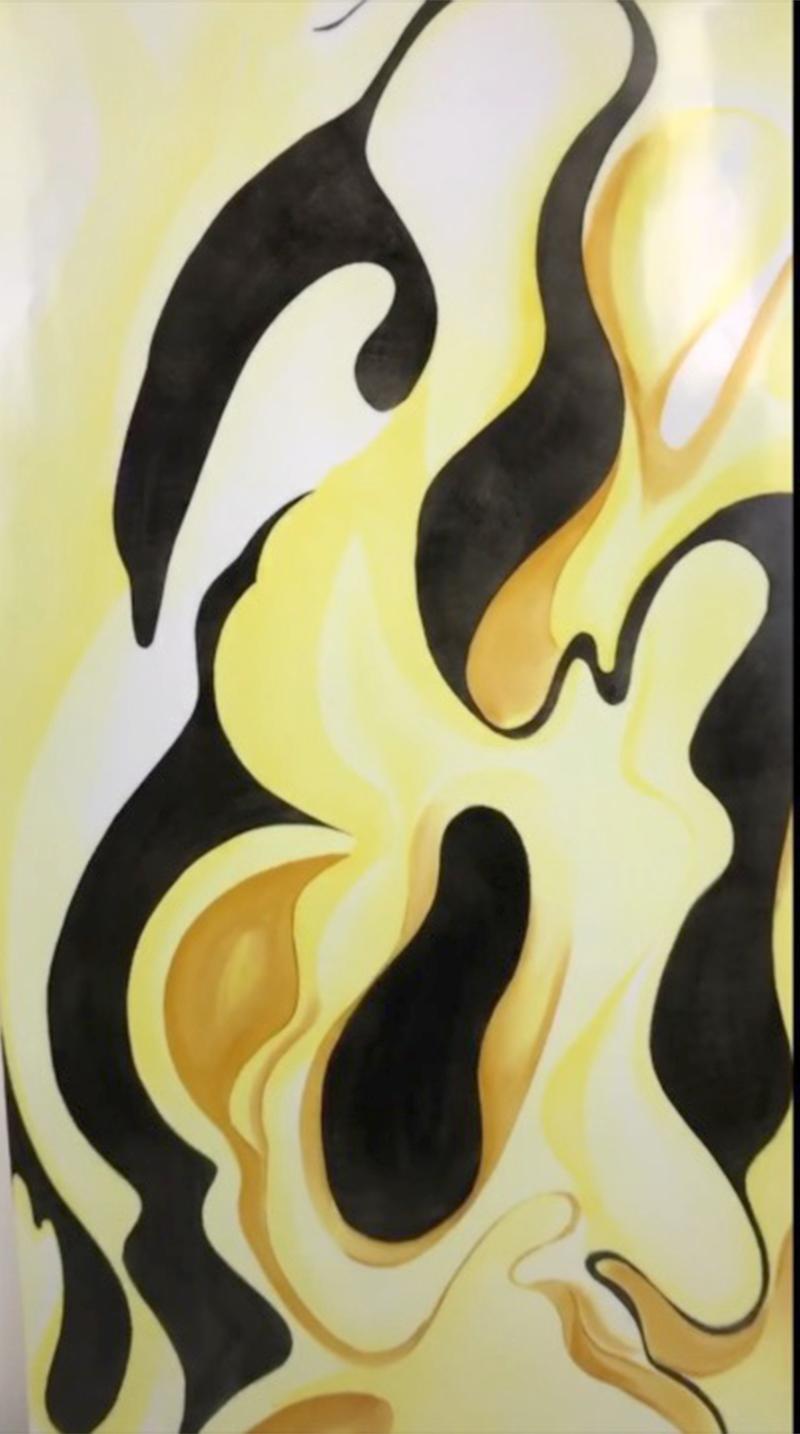 Part of a new collection of painted porcelain panels by Chinese artist Yuan Lin, “Daydreams” is a luminous meditation on the sun's rays. In this painting, Lin uses a dazzling yellow to inspire a light and hopeful feeling in the viewer. 

Lin’s work