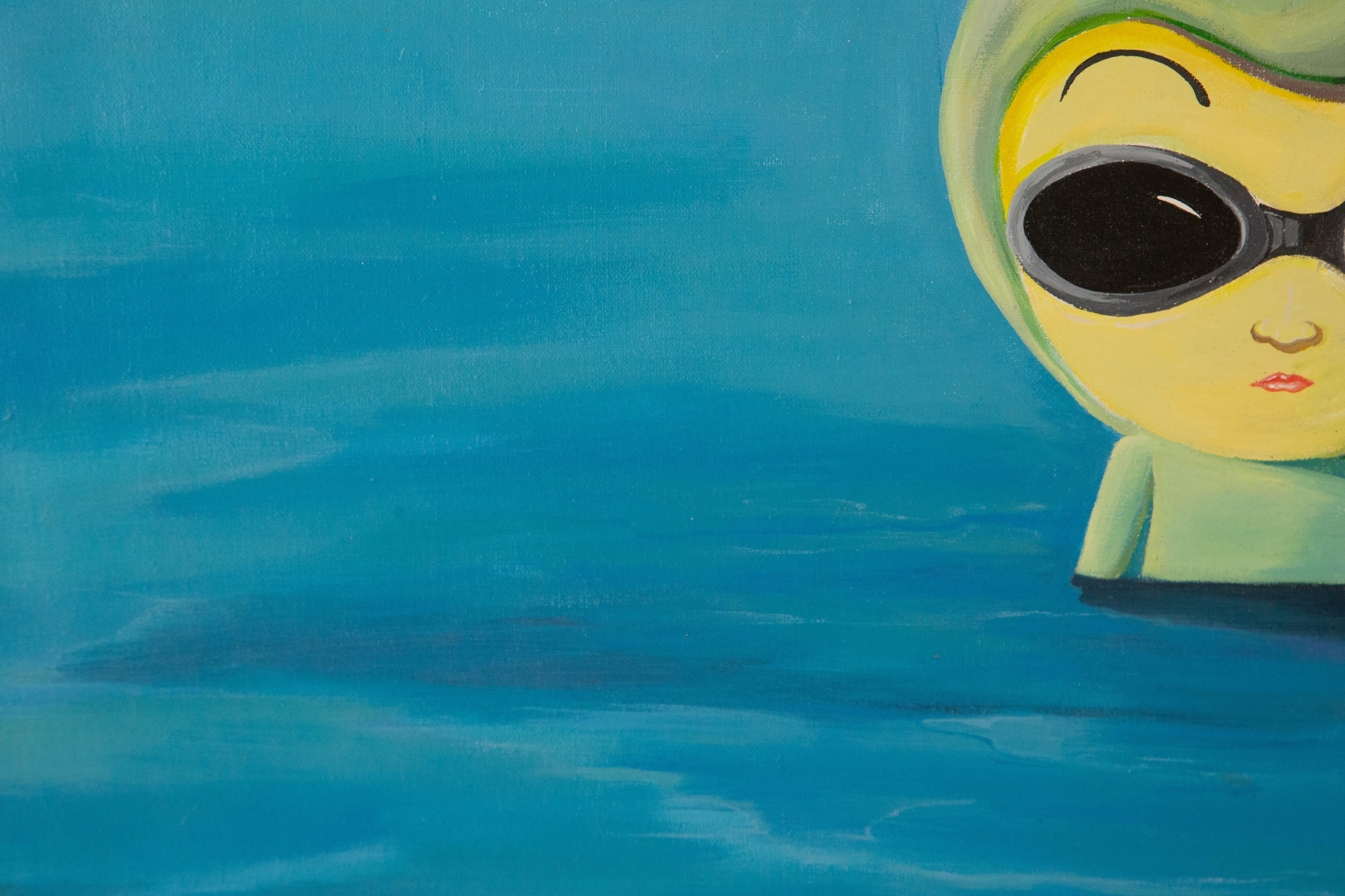Yuan Zhou Contemporary Original Oil On Canvas 