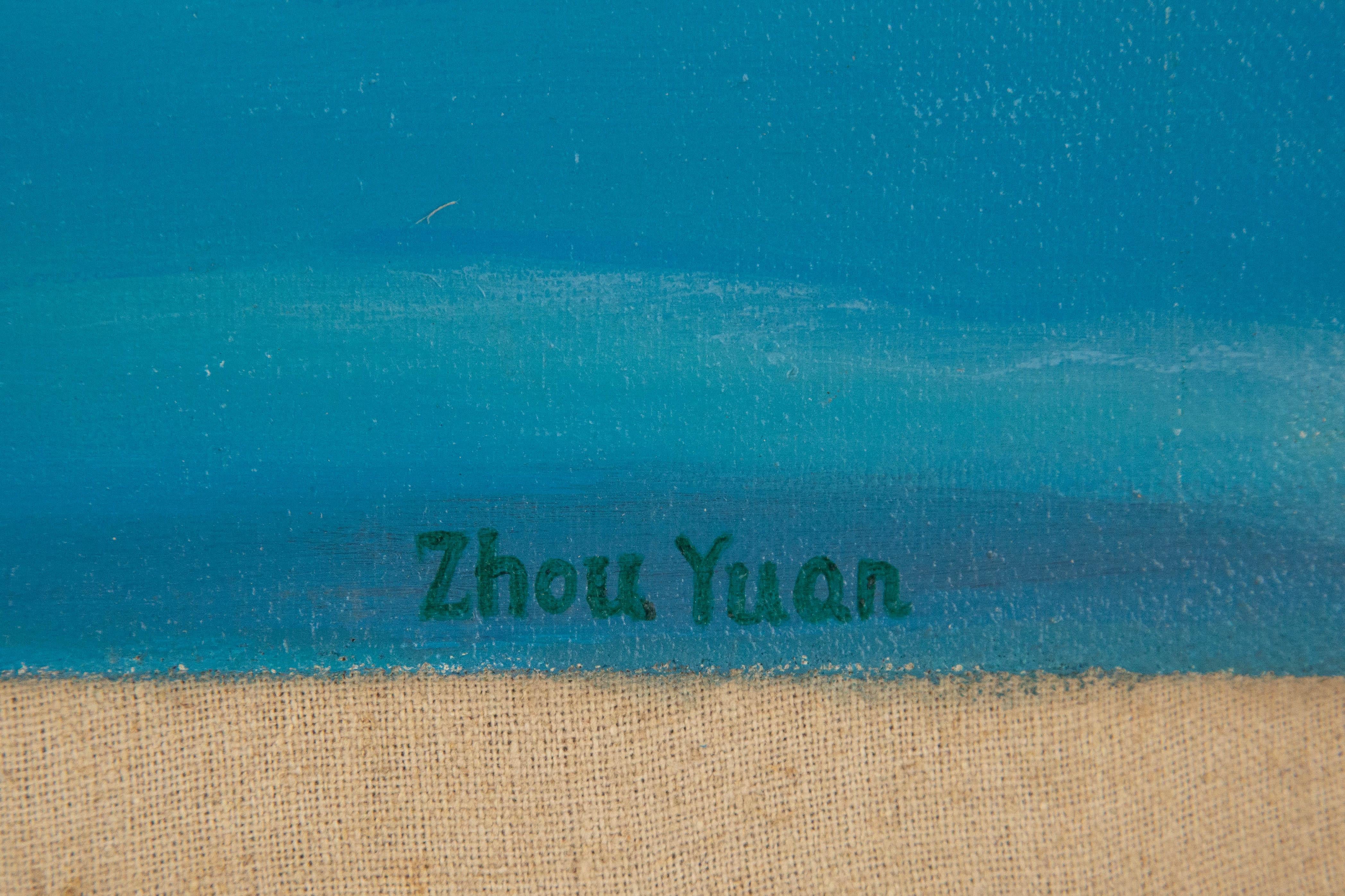 Yuan Zhou Contemporary Original Oil On Canvas 