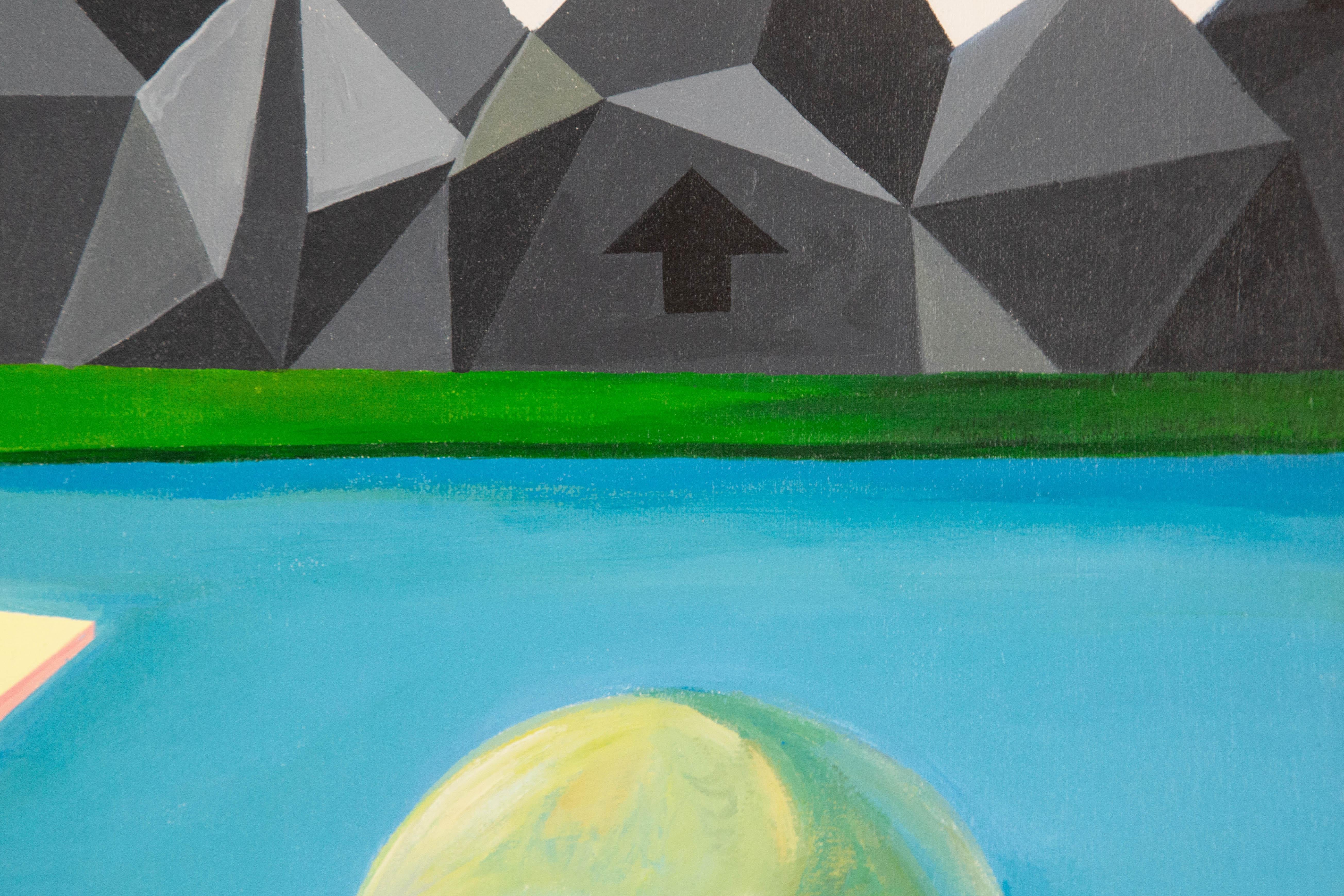 Yuan Zhou Contemporary Original Oil On Canvas 