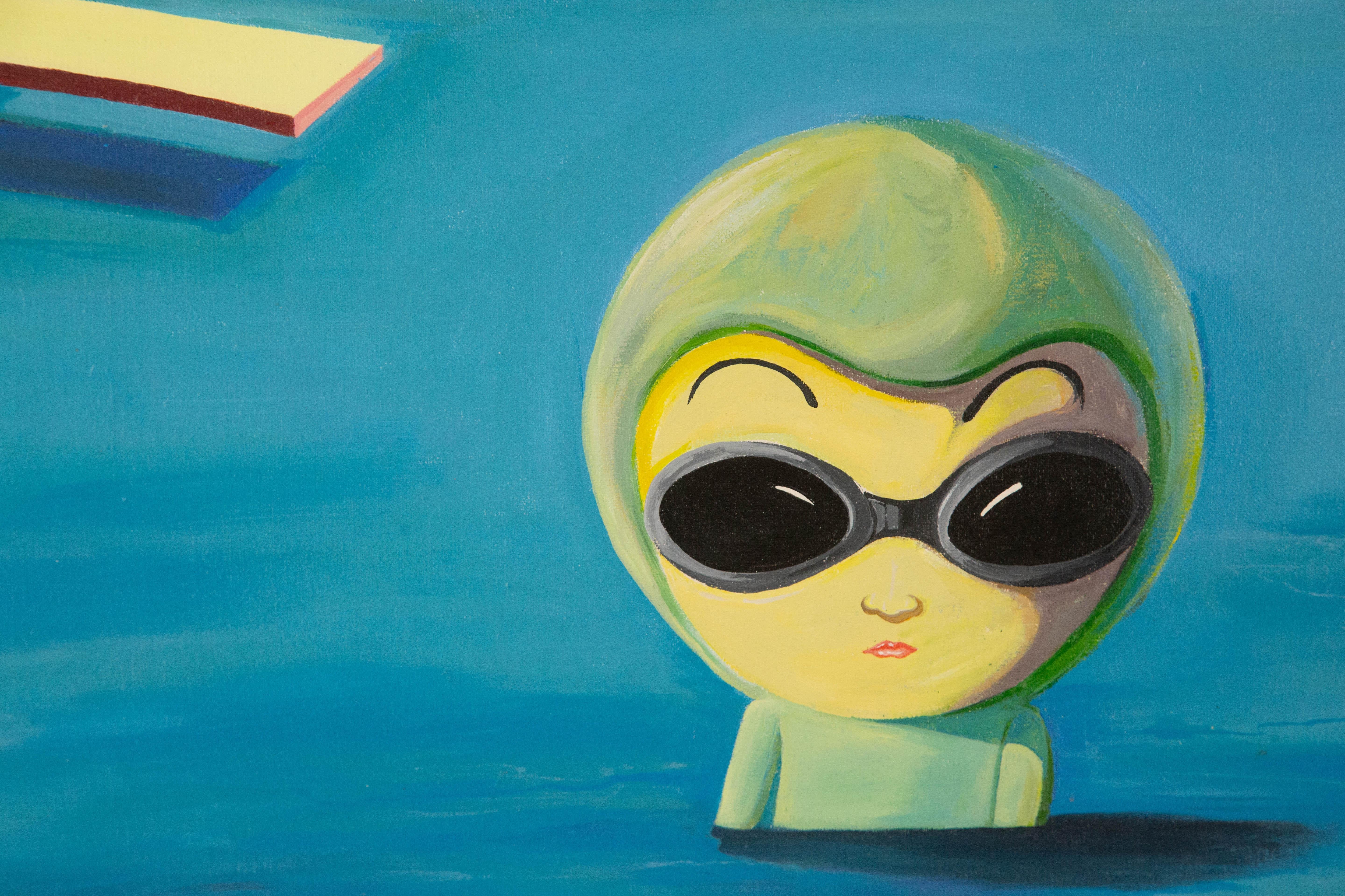 Yuan Zhou Contemporary Original Oil On Canvas 