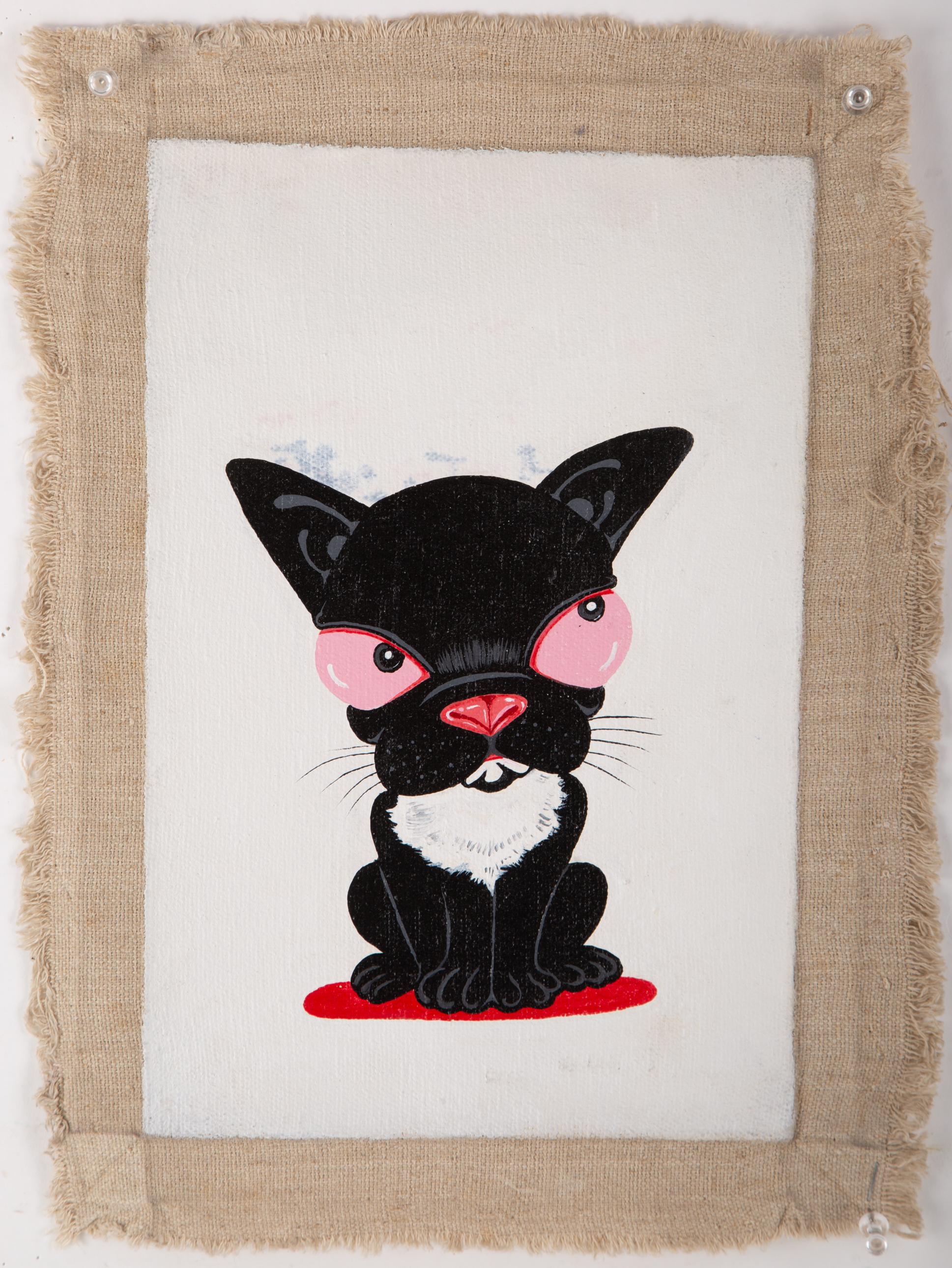 Yuan Zhou Modernistisches Original Acryl auf Leinwand „Doudou“ von Yuan Zhou im Angebot 1