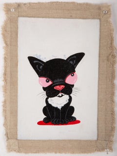 Yuan Zhou Modernista Acrílico Original Sobre Lienzo "Doudou"