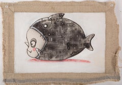 Yuan Zhou Técnica mixta original modernista "Adelante"