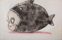 Yuan Yuan Modernist Original Mixed Media "Go Forward" (Vai avanti)