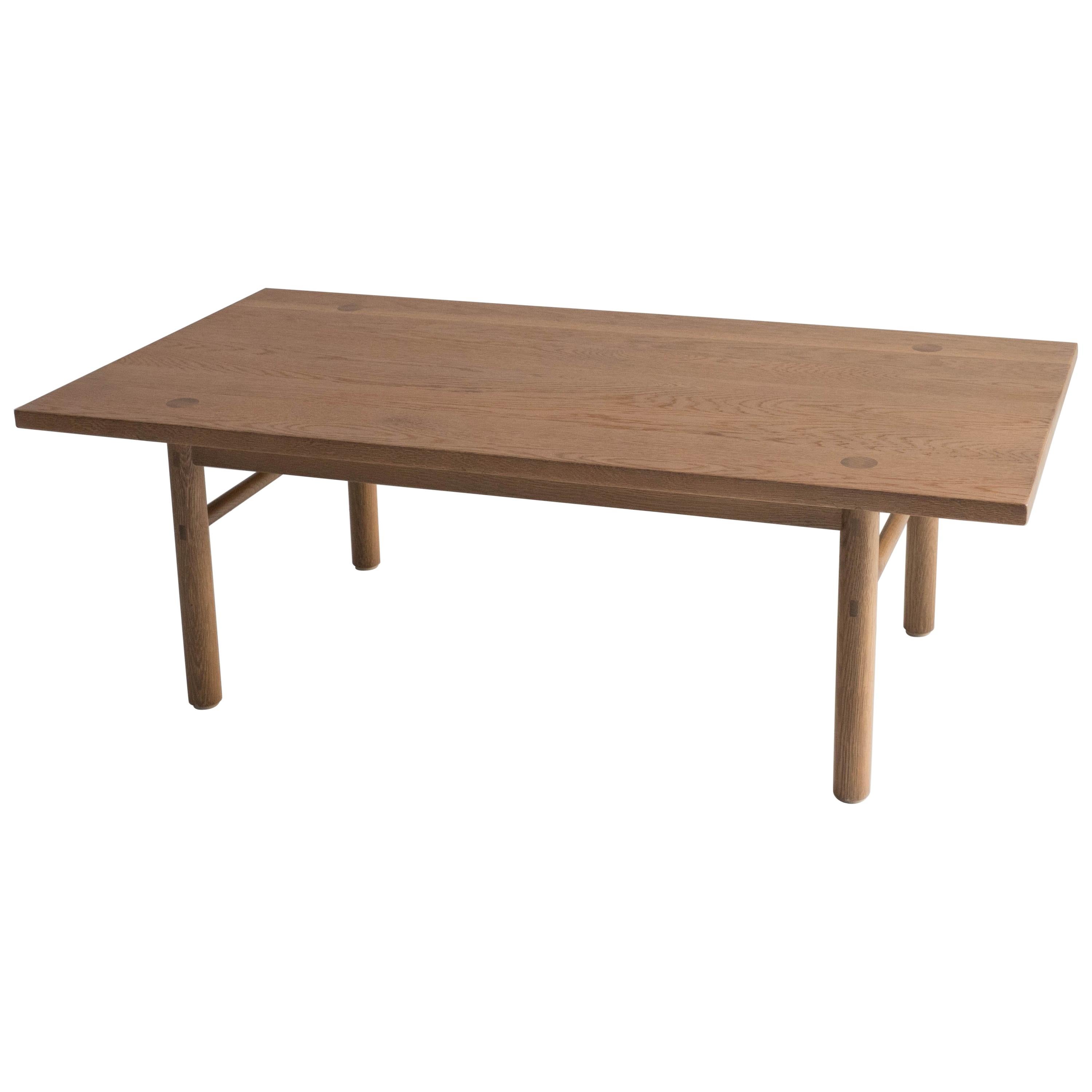 Table basse Yuba 106,7 cm par Sun at Six, Sienne, table basse en bois en vente