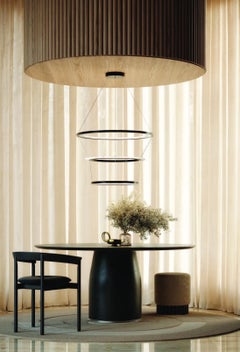 Yubiwa Suspension Pendant Lamp with Three Rings by Alabastro Italiano