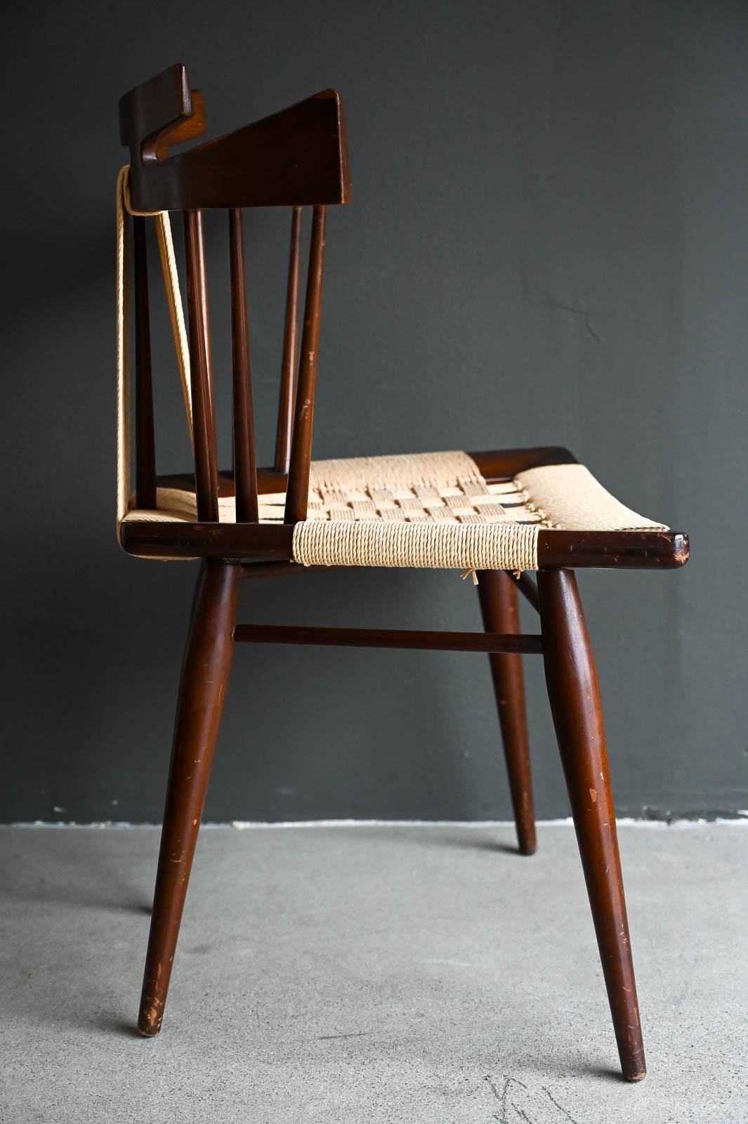 Yucatan Chair in Mahogany by Edmond Spence, ca. 1950 In Good Condition In Costa Mesa, CA