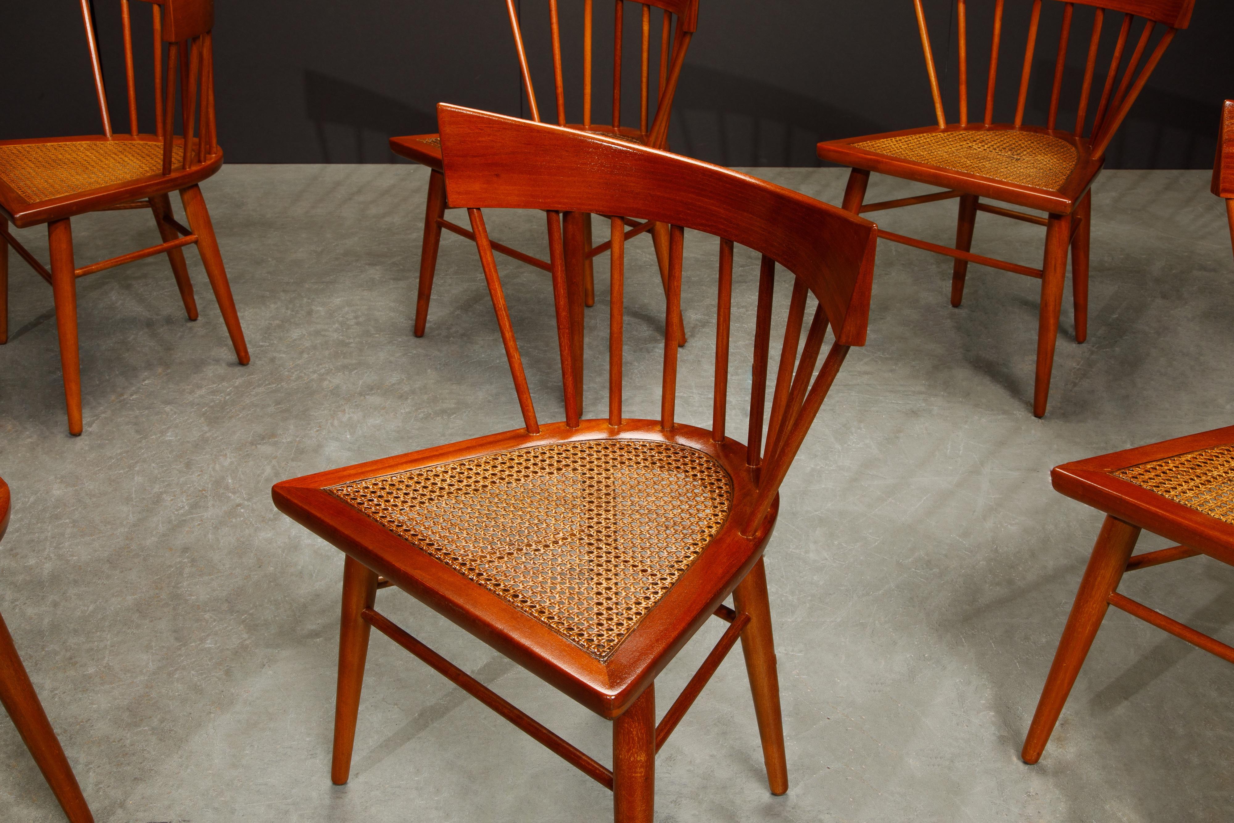 'Yucatan' Dining Chairs by Edmond Spence for Industria Mueblera, 1960s Signed For Sale 9