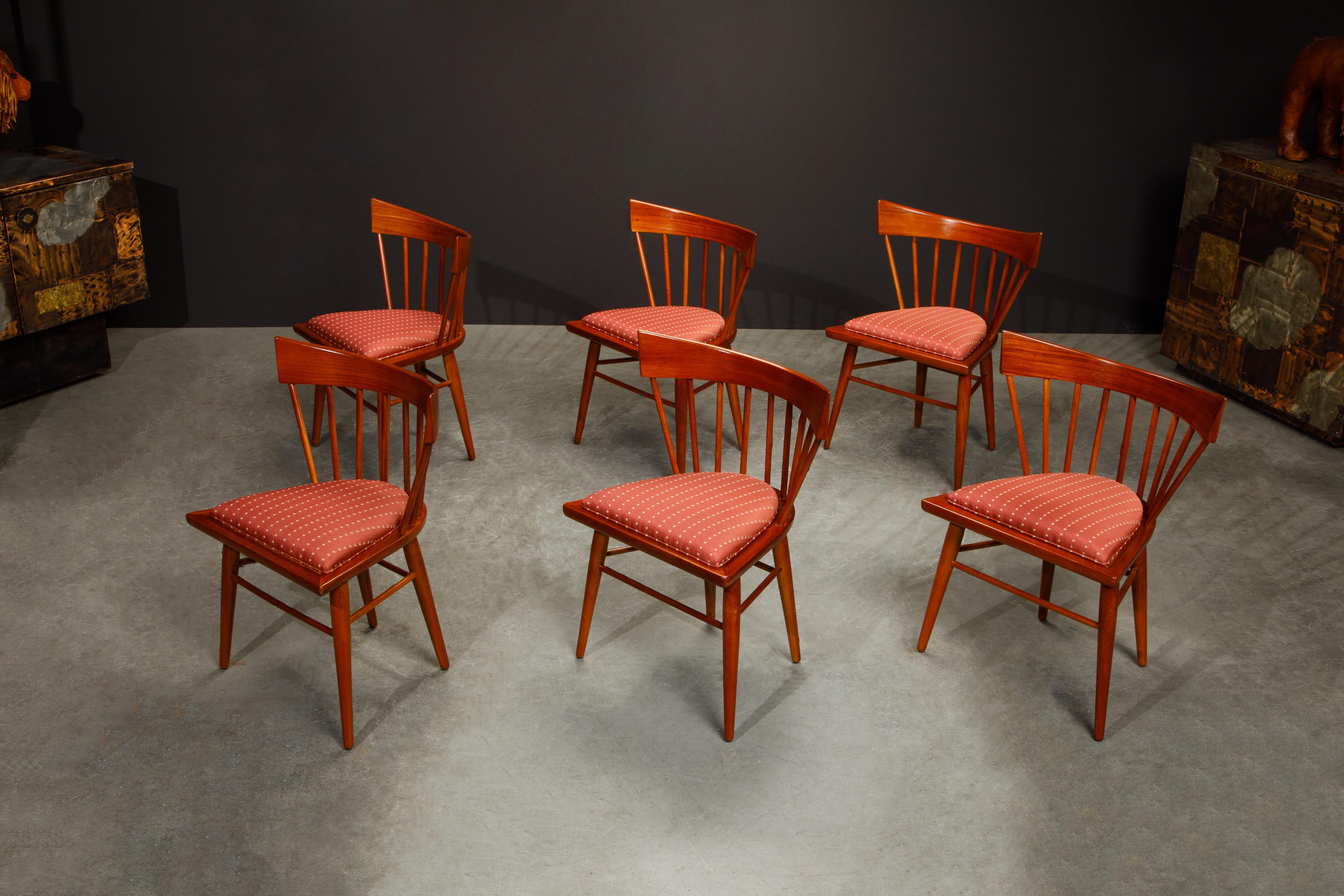 Mid-Century Modern 'Yucatan' Dining Chairs by Edmond Spence for Industria Mueblera, 1960s Signed For Sale