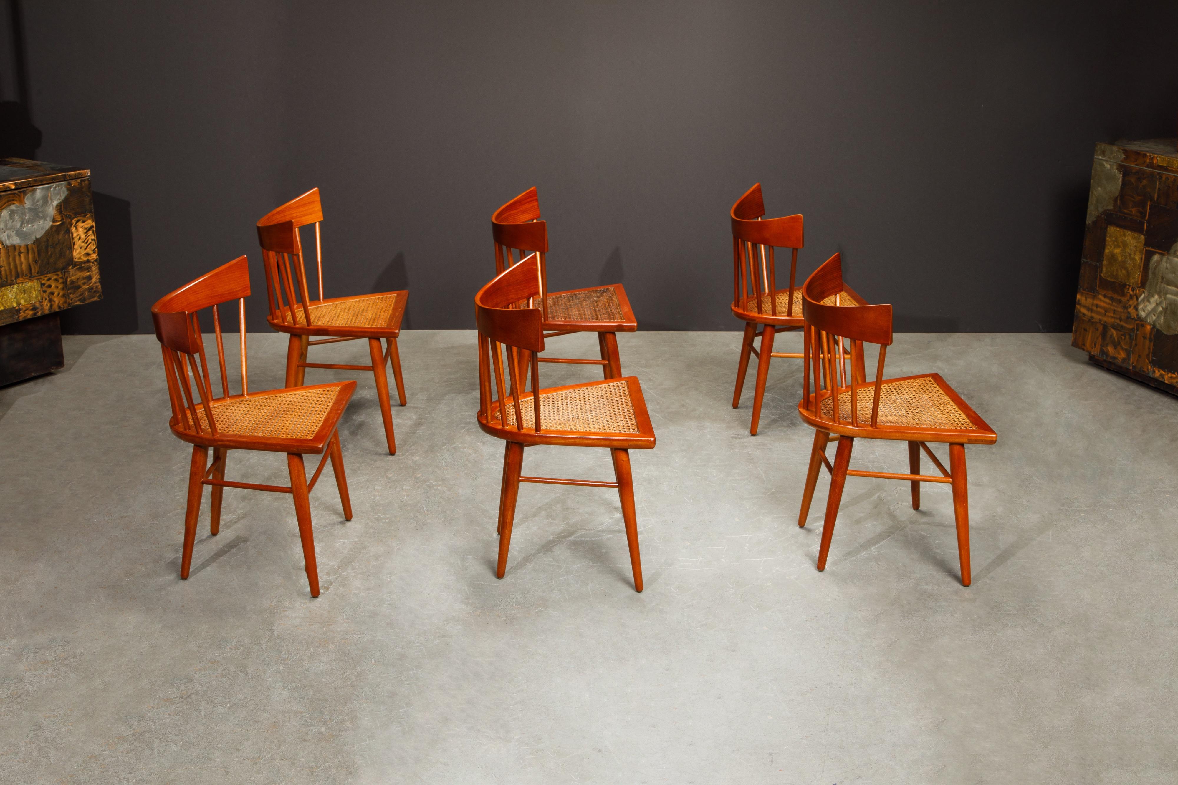 Mid-20th Century 'Yucatan' Dining Chairs by Edmond Spence for Industria Mueblera, 1960s Signed For Sale